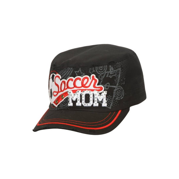 Soccer Mom Unisex Baseball Cap Cotton Denim Fashion Adjustable Sun Hat for Men Women Youth Black Soccer Mom Unisex Baseball Cap Cotton Denim Fashion Adjustable Sun Hat for Men Women Youth Black